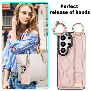 Роскошный чехол для <span class=keywords><strong>Samsung</strong></span> <span class=keywords><strong>Galaxy</strong></span> S26 Ultra с ремешком, из волнистой искусственной кожи, противоударный, для <span class=keywords><strong>Galaxy</strong></span> S25 S26 - Product Image 6