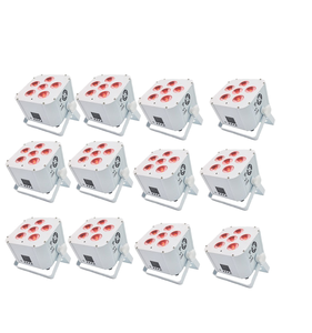 Projecteur LED sans fil <span class=keywords><strong>SFR</strong></span> Wifi avec batterie 6x18W RGBWAUV DMX512, contrôle par téléphone, indice de protection IP33, en alliage d'aluminium - Product Image 1