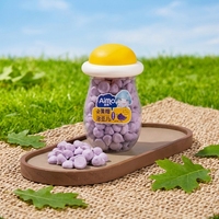 Boîte de collations pour bébés Little Yellow Hat, biscuits aux fruits avec poudre de protéines, probiotiques, semi-mous, prêts à manger
