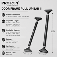 Barre de traction PROIRON pour cadre de porte, modèle II