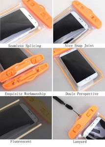 Étui de protection étanche en PVC transparent imprimé couleur pour téléphone portable, accessoires de natation, haute qualité, mode estivale - Product Image 5