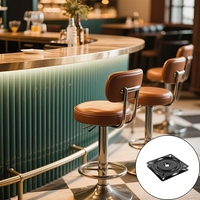 Tabouret de bar contemporain en fer forgé, assise pivotante robuste de 12 pouces, base rotative à 360 degrés