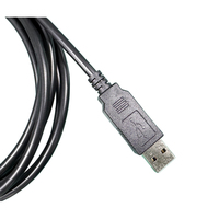 Câble Null Modem USB 2.0 Utech NMC avec chipset FTDI, blindage tressé et gaine en PVC pour le réseau PC-PC et le transfert de fichiers
