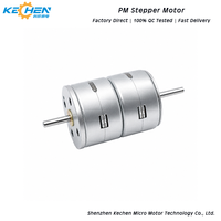 Moteur pas à pas PM compact série 15BY, arbre de 1,5 mm, double moteur, 2 phases, 4 fils, couple élevé, contrôle CC, usine OEM/ODM pour applications médicales