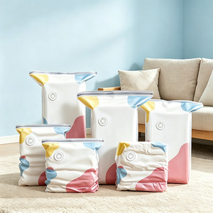 Sacchi <span class=keywords><strong>Sottovuoto</strong></span> 3D a Compressione Senza Pompa <span class=keywords><strong>per</strong></span> Vestiti e Piumoni, Anti-umidità e Anti-polvere, in Materiale PAPE, Spessore 6.5 Silk - Product Image 2
