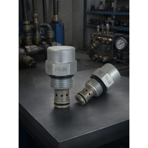 Compensateur de pression hydraulique ELT FR-08 en acier au carbone, réglable, à cartouche filetée - Product Image 2
