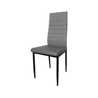 Chaise de salle à manger d'hôtel à dossier haut en PU, chaises de salle à manger rembourrées pour cuisine d'hôtel, restaurant, salon et mobilier de maison