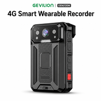 Caméra corporelle 4G avec fonction de conversation vidéo bidirectionnelle, diffusion en direct et intégration de plateforme de suivi GPS pour les équipes de sécurité