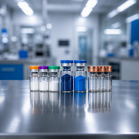 Poudre de Tripeptide-1 de Cuivre GHK-Cu (C14H21CuN6O6) de Haute Pureté (99%-99,9%) de la Marque WV, Produits Chimiques Cosmétiques, Oraux et pour Soins Capillaires, CAS 89030955