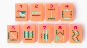 Tuiles de Mahjong américaines de luxe Barney Orange, 160 pièces, en acrylique solide, norme NMJL, en stock, emballage en cellophane avec logo personnalisé - Product Image 4