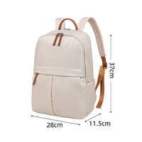 Sac à dos simple pour ordinateur portable, idéal pour les étudiants, les trajets quotidiens, les voyages, grande capacité, décontracté, imperméable, en polyester