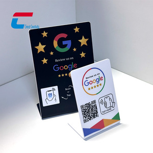 Support d'affichage personnalisé en PVC avec impression NFC pour avis Instagram et Google, et <span class=keywords><strong>code</strong></span> QR NFC pour menu - Product Image 3