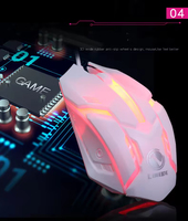 GTX300 - Juego de Teclado Mecánico Silencioso con Cable USB de 2.4G y 108 Teclas, Ratón, Retroiluminación RGB, Resistente al Agua, Combo para Juegos con Carga para PC