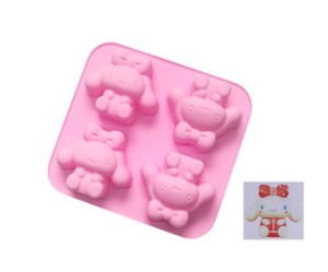 Moule en silicone à 4 cavités en forme de chat de dessin animé pour gâteaux, savons, outils de bricolage pour la pâtisserie, moule en silicone pour fromage, fabrication artisanale de savons et bougies - Product Image 6