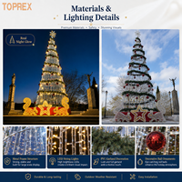 TOPREX Weihnachts-LED-Riesen-3D-Baum-Motivleuchte IP65 Wasserdicht Kommerzielle Einkaufszentrum-Platz-Festdekoration Maßgefertigt