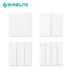 New Acrylic/Thủy tinh/Brushed Bảng điều chỉnh tường chuyển đổi ổ cắm lớn nút ánh sáng/Fan Dimmer chuyển đổi phụ kiện điện hệ thống dây điện - Product Image 3