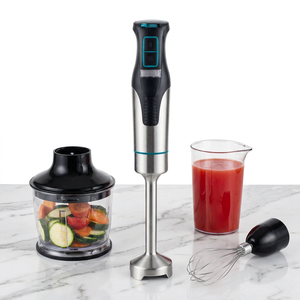 <span class=keywords><strong>Mixeur</strong></span> Plongeant 4-en-1 Essentiel pour la Cuisine, en Acier Inoxydable, <span class=keywords><strong>avec</strong></span> Fouet à Œufs et Tasse à Mesurer 800ML - Product Image 1