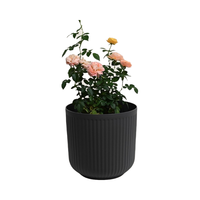 Pot de fleur rond en plastique de bonne qualité en gros pour jardin cour intérieur extérieur