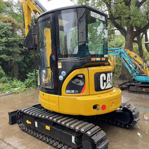 Excavadora Hidráulica Pequeña Usada CAT303.5C de 3.5 Toneladas, Mini Excavadora de Cadenas CAT303.5C en Venta - Product Image 1