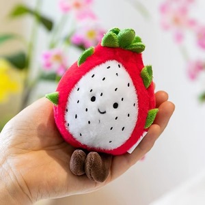 Juguetes de peluche creativos de simulación de frutas (manzana, plátano, fresa), lindos y suaves, para máquina de garras - Product Image 4