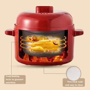 Mcdou Pentola Elettrica Silenziosa da 0,8L, Pentola in Ceramica Portatile per Stufati, Pentola Intelligente per Uova, Crema e Zuppe per Uso Domestico - Product Image 4