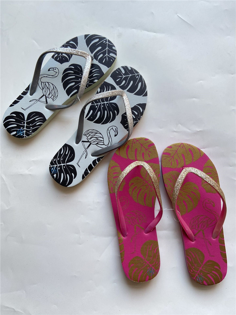 OEM Printing PE Filp Flops Women Men Summer Beach Slippers PVC Rubber Filpflops