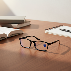 <span class=keywords><strong>Lunettes</strong></span> de lecture portables légères unisexes avec verres anti-lumière bleue, design fin, matériau PC, modèle noir 8030 - Product Image 1