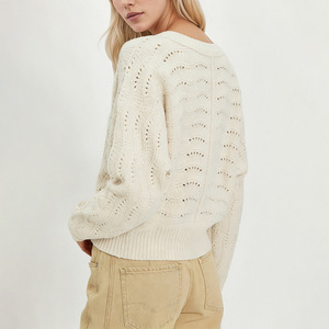 Cardigan boutonné pour femme, coupe ample, couleur unie, tricot anti-boulochage, style décontracté - Product Image 4