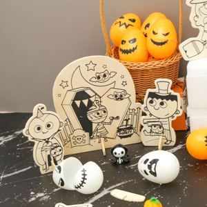 Kit de Pintura para Madera al por Mayor, Set de Pintura de Halloween, Plantillas de Arte para Niños, Juguete Educativo para Niños y Niñas, Dropshipping - Product Image 3