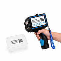 Machine de codage à jet d'encre manuelle AISOMARK 600 DPI |   Imprimante de codes QR, de dates et de lots à séchage rapide avec encre à pompe de 12,7 mm