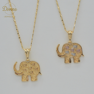 Colgante de elefante con forma de animal, joyería popular, venta al por mayor - Product Image 2