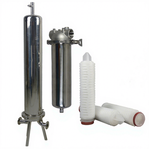 Boîtier de filtre en acier inoxydable série 10/20/30/40 pouces avec cartouche filtrante SS de 5 microns et filtre à eau à cartouche DOE SOE - Product Image 1