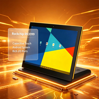 Terminal tactile de bureau Android de type L de 14 pouces RK3399 à usage commercial avec ports USB pour publicité PoE LED Nouveau OEM ODM