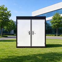 Toilettes portables de luxe en acier avec douche, design européen moderne, conteneur préfabriqué, pour camping extérieur et sanitaires publics