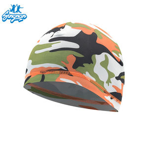 Großhandel Einfache Schädelmütze Radfahrer-Beanie Individuelles Logo KEINE MOQ Schädelmütze Radfahrer-Beanie Mehrfarbig Tarnmuster Radfahrer-Schädelmütze - Product Image 6