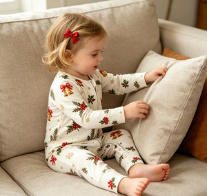 Commercio all'ingrosso: Tutina neonato/a con cerniera e campanellini per le feste, per bambine, con chiusura a zip, per la corredina. - Product Image 4