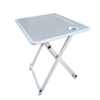Bureau d'ordinateur en MDF avec pieds en métal, nouveau design, pliable, pour ordinateur portable, vente en gros