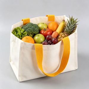 Custom Personalized Tote <b>Bag</b> with Geometric Pattern Cotton Canvas Shoulder <b>Strap</b> <b>for</b> Advertising & Retail Store Gifts - Product Image 2