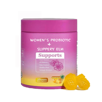 Gommes probiotiques pour femmes saveur ananas pH équilibre supplément de soutien digestif et immunitaire OEM ODM pour la santé intestinale