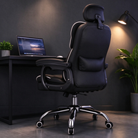 Chaise de bureau inclinable pour la maison, chaise de bureau ergonomique confortable, pivotante, réglable en hauteur, pour le streaming en direct