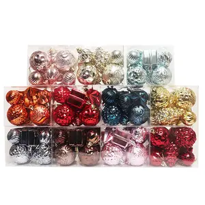 Various Styles Of Christmas Decorations Electroplated Special-shaped Christmas Balls In Boxes