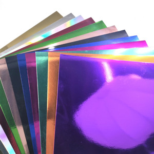 Papier cartonné miroir en papier métallisé <span class=keywords><strong>prix</strong></span> usine pour enfant fait à la main bricolage gâteau Topper artisanat - Product Image 3
