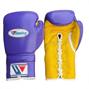 ถุงมือชกมวยหนังคุณภาพพรีเมียมแบบเต็มนิ้ว สายรัดข้อมือปรับได้ ระบายอากาศดี พร้อมเชือกผูกและโลโก้สั่งทำได้ - Product Image 1