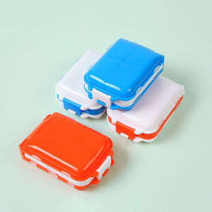 Alla moda creativa sigillata a tre strati divisore da viaggio 7 giorni piccola scatola di plastica personalizzata per pillole portatile medicina vitamina - Product Image 6