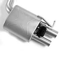 Système d'échappement pour Audi A6L C7, section intermédiaire arrière, double sortie, silencieux à soupape électrique, échappement performance Cat-Back