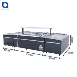 ตู้แช่แข็งสำหรับเกาะหน้าอกประตูกระจกบานเลื่อนขนาดใหญ่สำหรับการค้าซูเปอร์มาร์เก็ต - Product Image 1