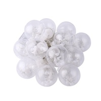Guirlande lumineuse LED à boules de souhaits, rideau lumineux scintillant, indice de protection IP44, blanc chaud, pour les fêtes de Noël, décoration lumineuse pour les fêtes
