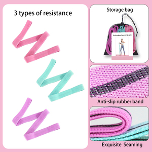 servicio pesado elástico bandas largas de tela, bandas de resistencia ejercicio de entrenamiento ejercicio de estiramiento - Product Image 2