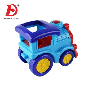 HUADA 2023 2 Styling Baby Cartoon Free Wheel Train Farmer Toy Vehicle Car <span class=keywords><strong>con</strong></span> musica e luce - Product Image 3