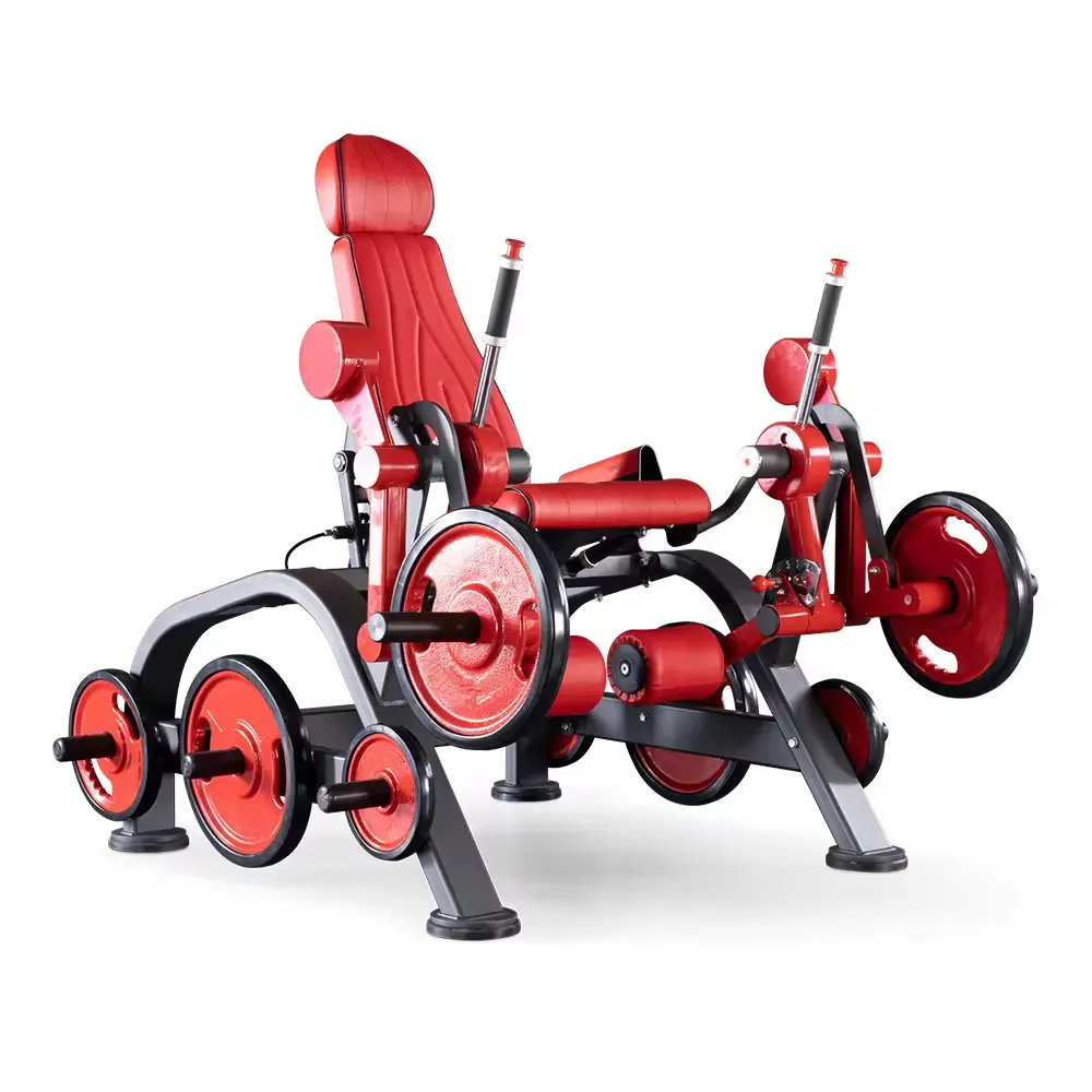 Seated Multi Functional Plate Loaded Machine Gym Equipment Fitness Center Metal Indoor Seated Leg Flexion Extension Trainer